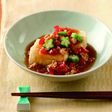揚げ出し豆腐の梅あんかけ