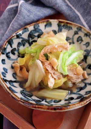 白菜と油揚げのレンチン中華蒸し-レシピのメイン写真