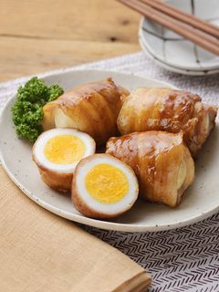 お弁当にも!肉巻きゆで卵-レシピのメイン写真