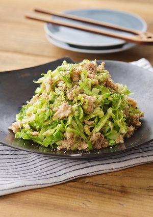 レンジで！ツナとキャベツのやみつきサラダ-レシピのメイン写真