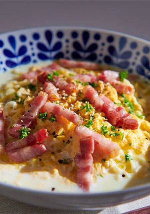 たまごふわっふわ塩カルボナーラ-レシピのメイン写真