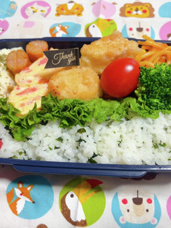 時短お弁当盛り付け記録 唐揚げ(塩麹)-レシピのメイン写真