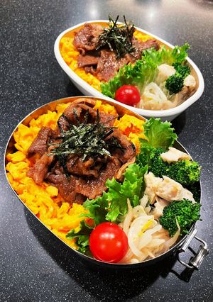 高校生弁当2023 2月17焼肉丼弁当-レシピのメイン写真