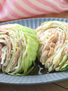 春キャベツと豚肉の楽うまレンジ蒸し-レシピのメイン写真
