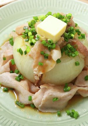 まるごと玉ねぎの楽うまレンジ蒸し　　　　-レシピのメイン写真