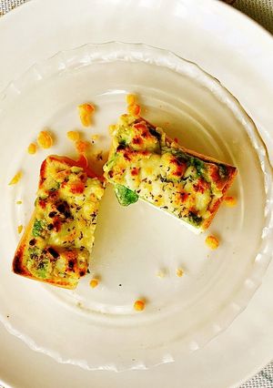 美味しいアボカドオープンサンド簡単パン-レシピのメイン写真