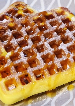 カリカリ＆もちもち米粉のワッフルの作り方-レシピのメイン写真