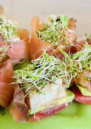 みそ漬け豆腐とサーモンの前菜-レシピのメイン写真