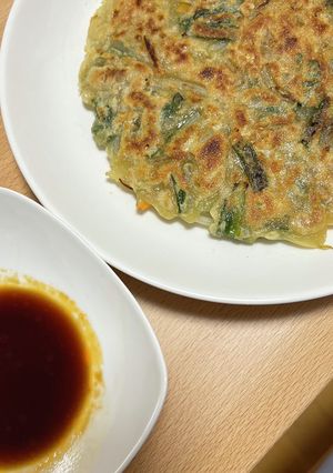 お昼ご飯にも★野菜たっぷりチヂミ-レシピのメイン写真