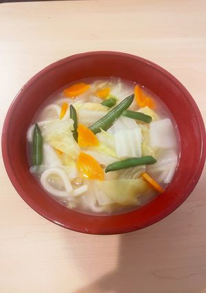 白だしバターの優しいおうどん！-レシピのメイン写真