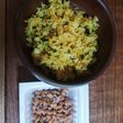 お昼は納豆!カレーチャーハン!❢