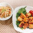油揚げ大根皮のきんぴらとミニ大根豚肉巻き