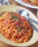 トマト缶で簡単♪暗殺者のパスタ