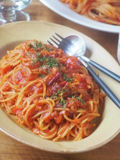 トマト缶で簡単♪暗殺者のパスタ-レシピのメイン写真