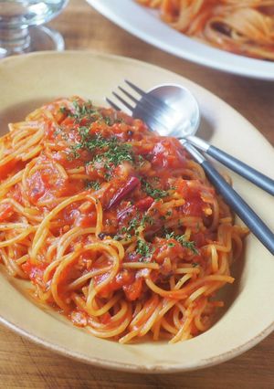 トマト缶で簡単♪暗殺者のパスタ-レシピのメイン写真