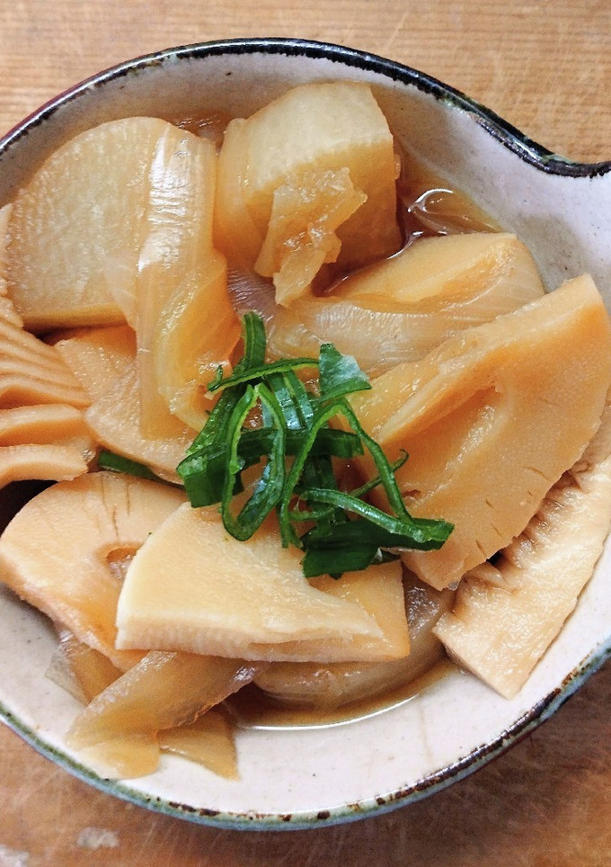 簡単！和食 たけのこ 大根 玉ねぎの煮物-レシピのメイン写真