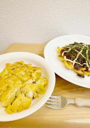 【覚書】子どもと食べるお好み焼き風-レシピのメイン写真