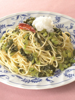 野沢菜のペペロンチーノ-レシピのメイン写真