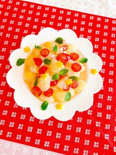 グレープフルーツとミニトマトのサラダ-レシピのメイン写真