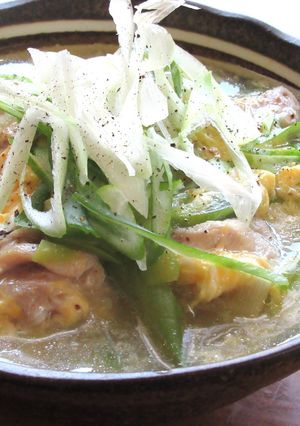 【 白だし黒胡椒かきたま鶏うどん 〗-レシピのメイン写真