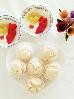 フライパンで簡単♡砂糖不使用米粉蒸しパン-レシピのメイン写真