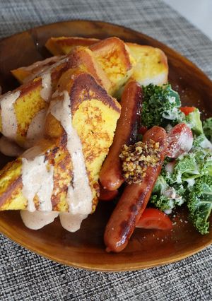 和風出汁で食事風フレンチトースト-レシピのメイン写真