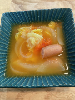 稲毛が食べれるトマトスープ-レシピのメイン写真