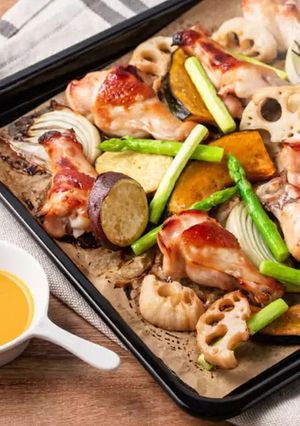 鶏手羽元と根菜のグリル-レシピのメイン写真