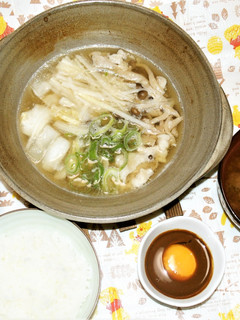 【ひとり鍋】豚肉と白菜のさっぱり塩麴土鍋-レシピのメイン写真
