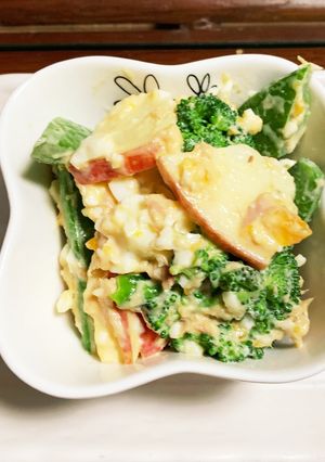 ブロッコリーとスナップ豆のマヨあえ☆-レシピのメイン写真
