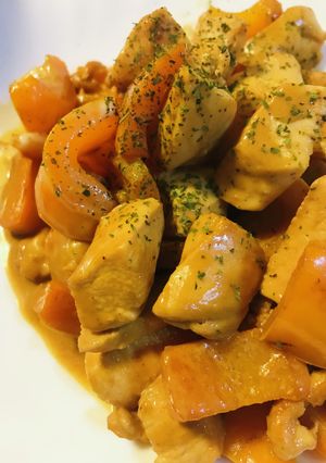 鶏肉とパプリカのマスカルポーネソース炒め-レシピのメイン写真