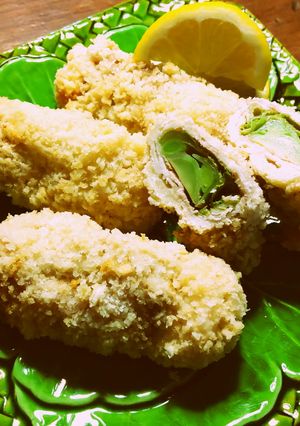 蕾菜のミルフィーユ豚肉巻きフライ　2種類-レシピのメイン写真