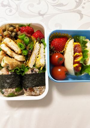 塾弁（昼、夕方軽食）2023.02.18-レシピのメイン写真