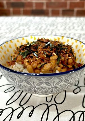 納豆ご飯☆かつおふりかけ&辣油-レシピのメイン写真