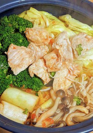 お野菜もりもり！ヘルシートマト鍋の素♡-レシピのメイン写真