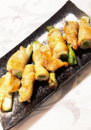 長ネギの鶏皮巻き✨塩焼き✨甘辛焼き-レシピのメイン写真