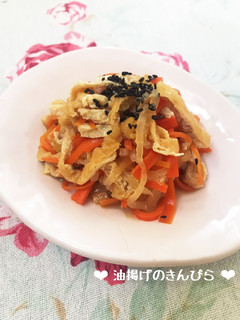 お弁当にも♡油揚げのきんぴら♪-レシピのメイン写真