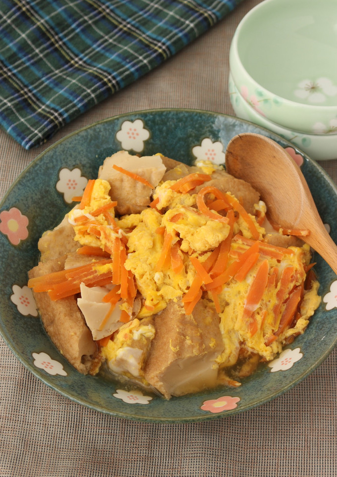 出汁旨★定番和食【厚揚げの卵とじ】-レシピのメイン写真