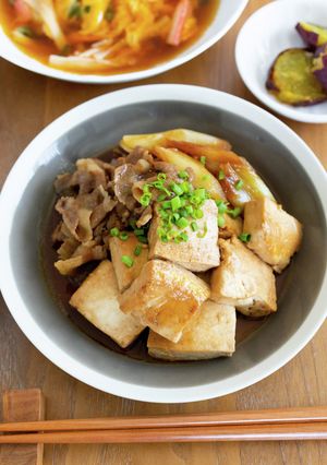 長ねぎ入り肉豆腐。-レシピのメイン写真