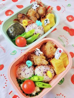 お弁当☆唐揚げと卵焼きのおにぎり弁当☆-レシピのメイン写真