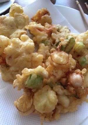 海老イカネギかき揚げ(お弁当,うどんに)-レシピのメイン写真