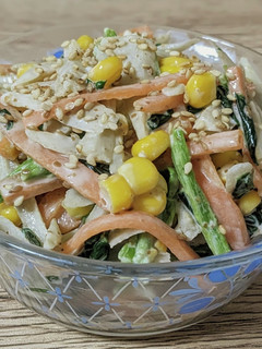 味付けはごまドレとマヨだけ!野菜サラダ♡-レシピのメイン写真