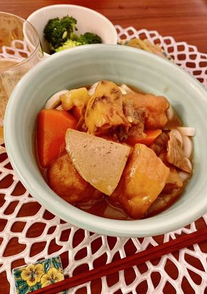 “おでんリメイク”簡単カレーうどん-レシピのメイン写真