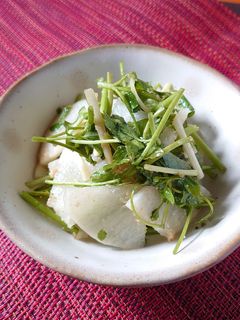 だいこんとせりの胡麻和え-レシピのメイン写真