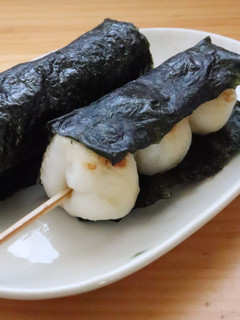 HBで米から作る串団子~しょうゆ海苔巻き-レシピのメイン写真