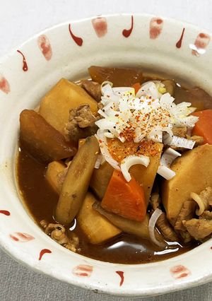 赤味噌の大きめ具だくさん豚汁-レシピのメイン写真