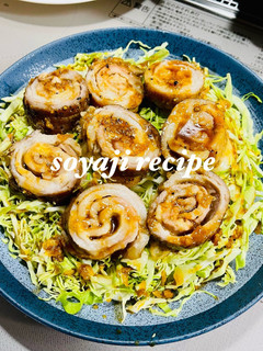 豚バラ肉チーズ巻き キャベツも美味い-レシピのメイン写真