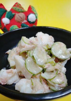 カリフラワーときゅうりのごまドレ和え-レシピのメイン写真