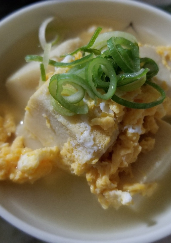 こうや豆腐の卵とじ-レシピのメイン写真