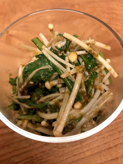 春菊とえのきの胡麻海苔和え-レシピのメイン写真